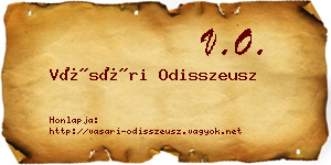 Vásári Odisszeusz névjegykártya